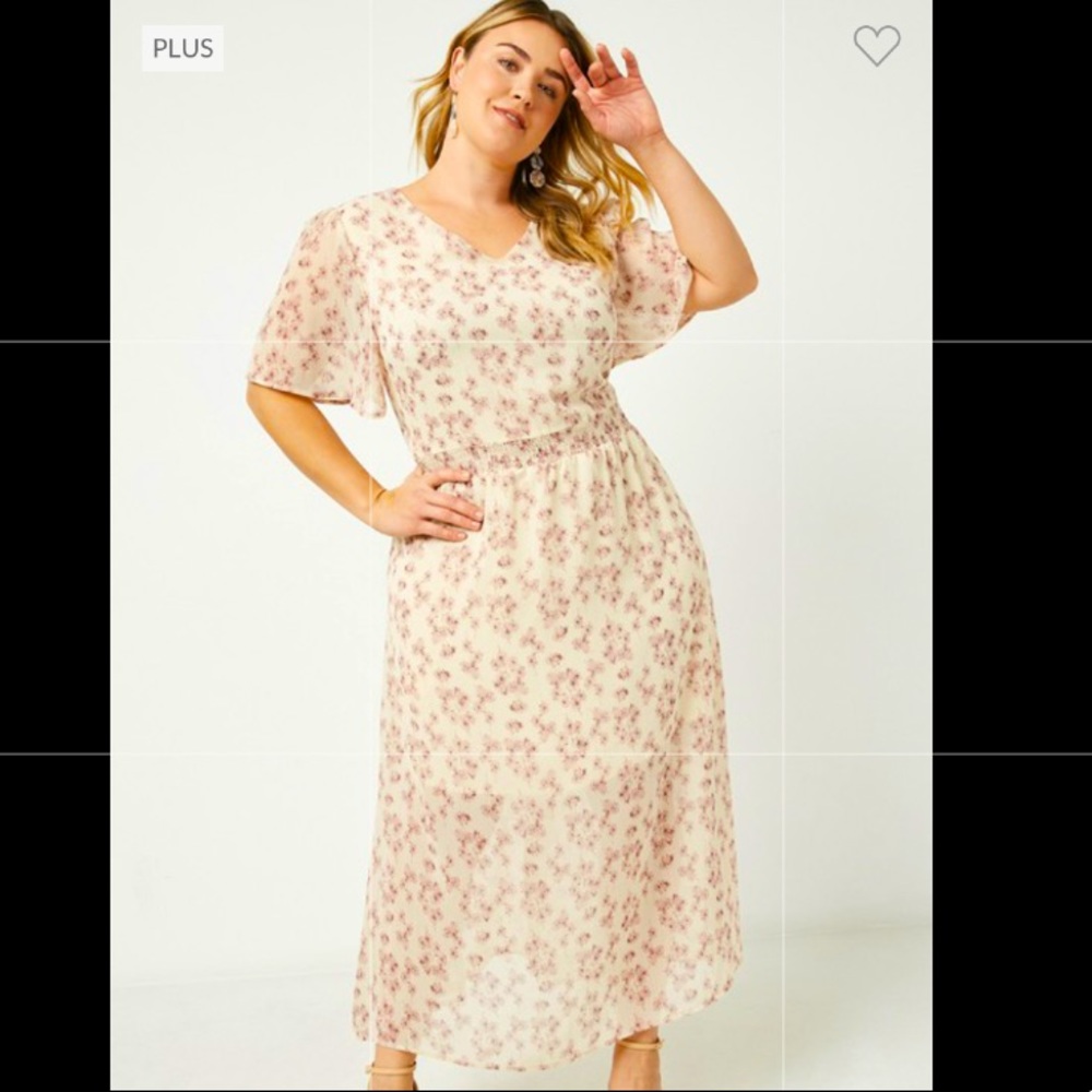 Floral chiffon dress